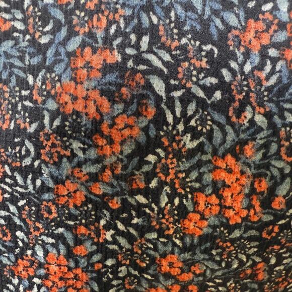 Avec Les Filles Blue and Red Floral Faux Wrap Midi Halter Dress Size XS - Picture 10 of 15